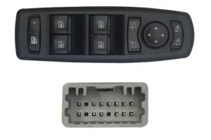 Interruptor Completo Por Fr Es Con Sistema Confort+ Retrovisor (4 Botones) (13 Pins) (Clema Gris ) para Renault LAGUNA III 2007, LAGUNA III 2011, MEGANE III 2008, MEGANE III 2013, SCENIC III 2009 y SCENIC III 2012
