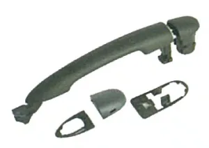 Maneta Puerta Delantera/Trasera Derecho Ó Izquierdo Exterior (Negro) para Renault MEGANE II 2002, MEGANE II 2006, SCENIC II 2003 y SCENIC II 2006
