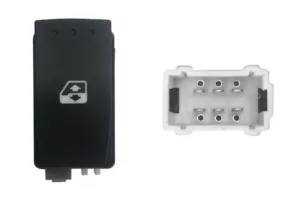 Boton Elevalunas Trasero Derecho Ó Izquierdo 6 Pins (Clema Blanca) para Renault MEGANE II 2002