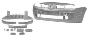 Paragolpes Delantero Imprimado (Completo) para Renault MEGANE II 2002