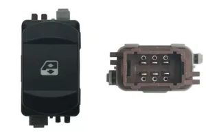 Boton Elevalunas Delantero Derecho 6 Pins (Clema Marron) para Renault MEGANE II 2006