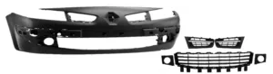 Paragolpes Delantero Imprimado (Con Agujeros + Rejilla Cromada ) para Renault MEGANE II 2006