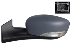 Retrovisor Izquierdo Electrico Asferico, Termico, Imprimado Con Intermitente 7 Pins para Renault ZOE 2012