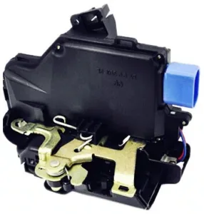 Cerradura Electrica Puerta Delantera Derecha (Clavija Azul (9Pins) para Seat ALTEA 2004 y TOLEDO III 2004, Skoda OCTAVIA II 2004 y Volkswagen CADDY III 2004, GOLF PLUS 2005, GOLF V 2003, GOLF V SW 2007, GOLF VI 2008, JETTA III 2005, TOUAREG 2002…