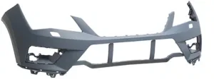 Paragolpes Delantero Imprimado (Con 2 Agujeros Lava Faros) para Seat ATECA 2016