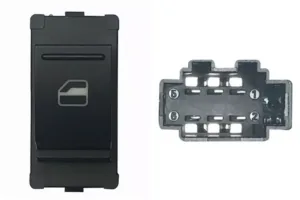 Boton Elevalunas Delantero Derecho (Negro) /Blanco) 6 Pins para Seat MII 2012, Skoda CITIGO 2012 y Volkswagen UP 2012