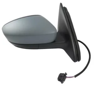 Retrovisor Derecho Electrico, Imprimado Convexo, Termico, 5 Pins para Seat TOLEDO IV 2012 y Skoda RAPID 2013