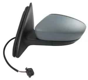 Retrovisor Izquierdo Electrico, Imprimado Convexo, Termico, 5 Pins para Seat TOLEDO IV 2012 y Skoda RAPID 2013