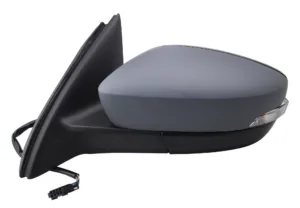 Retrovisor Izquierdo Electrico, Imprimado Convexo Con Intermitente 6 Pins para Seat TOLEDO IV 2016 y Skoda RAPID 2016