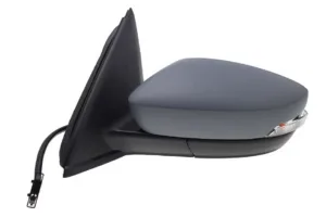 Retrovisor Derecho Electrico, Imprimado Convexo, Termico Con Intermitente 6 Pins para Skoda FABIA III 2015