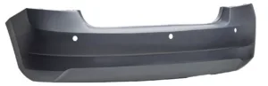Paragolpes Trasero Negro (Con 3 Agujeros Para Sensores) para Skoda FABIA III 2015