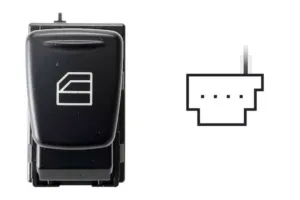 Boton Elevalunas Delantero Derecho (4Pins) para Smart FORTWO 2007