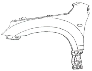 Aleta Delantera Izquierda para Suzuki GRAND VITARA 2006