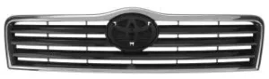 Rejilla (Negra) (Con Aro Cromado) para Toyota AVENSIS 2003