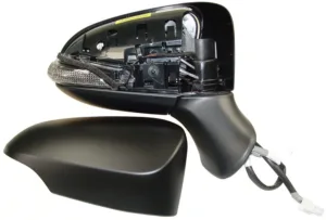 Retrovisor Derecho Electrico, Imprimado Convexo, Termico, Abatible Eletricamente, Con Intermitente (9Pins) para Toyota AVENSIS 2015