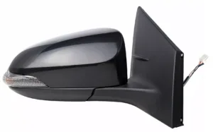 Retrovisor Derecho Electrico, Imprimado Convexo, Termico, Abatible Eletricamente, Con Intermitente (9Pins) para Toyota COROLLA 2014