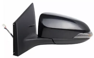 Retrovisor Izquierdo Electrico, Imprimado Convexo, Termico, Abatible Eletricamente, Con Intermitente (9Pins) para Toyota COROLLA 2014