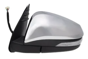 Retrovisor Izquierdo Electrico Convexo Cromado Abatible Electricamente Con Intermitente para Toyota HILUX 2016