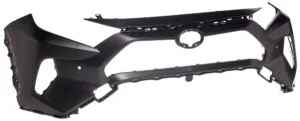 Paragolpes Delantero Negro (Con 2 Agujeros Para Sensores) para Toyota RAV4 V 2018