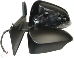 Retrovisor Izquierdo Electrico, Imprimado Convexo, Termico, Abatible Eletricamente, Con Intermitente (9Pins) para Toyota YARIS 2014