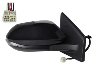 Retrovisor Derecho Electrico, Imprimado Convexo, Termico Con Intermitente 6 Pins (5 Puertas) para Toyota YARIS 2020