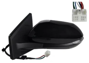 Retrovisor Izquierdo Electrico, Imprimado Convexo, Termico, Abatible Eletricamente, Con Intermitente 8 Pins (5 Puertas) para Toyota YARIS 2020
