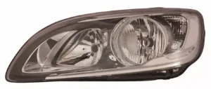 Faro Izquierdo Electrico Con Motor, Interior Negro (H7/H9/Led) para Volvo S60 2013 y V60 2013