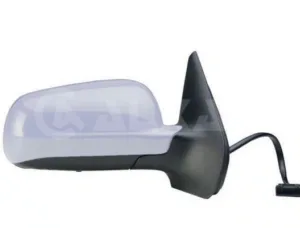 Retrovisor Derecho Electrico Convexo, Termico, Imprimado Cristal Azulado (Modelo Grande) para Volkswagen BORA 1998 y GOLF IV 1997