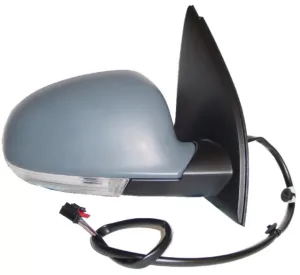 Retrovisor Derecho Electrico, Imprimado Convexo, Termico, Abatible Eletricamente, Con Intermitente para Volkswagen GOLF V 2003