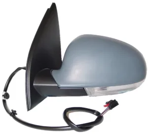 Retrovisor Izquierdo Electrico, Imprimado Asferico, Termico, Abatible Eletricamente, Con Intermitente para Volkswagen GOLF V 2003