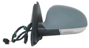 Retrovisor Izquierdo Electrico, Imprimado Asferico, Termico Con Intermitente para Volkswagen GOLF V SW 2007 y JETTA III 2005