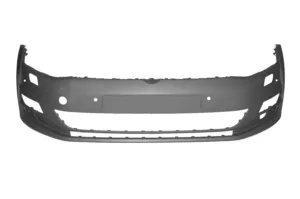 Paragolpes Delantero Imprimado (Con 4 Agujeros Para Sensores + 2 Agujeros Para Lavafaros) para Volkswagen GOLF VII 2012