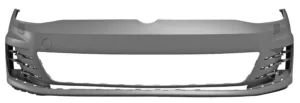 Paragolpes Delantero Imprimado (Con Agujeros Para Lavafaros) para Volkswagen GOLF VII GTI 2013
