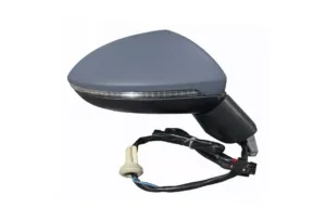 Retrovisor Derecho Electrico, Imprimado Convexo, Termico, Abatible Eletricamente, Con Intermitente 10 Pins (Avant) para Volkswagen GOLF VII SPORTSVAN 2014 y GOLF VII SPORTSVAN 2017