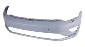 Paragolpes Delantero Imprimado Con 4 Agujeros Para Sensores + Agujeros Lavafaros para Volkswagen GOLF VII SPORTSVAN 2014