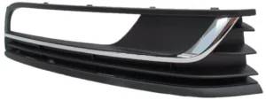 Rejilla Derecha Paragolpes Delantero (Con Agujero Antiniebla) (Con Moldura Cromada + Moldura Negra) para Volkswagen PASSAT B7 2010