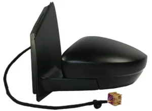 Retrovisor Izquierdo Electrico, Imprimado Asferico, Termico Con Intermitente (Conector Cuadrado) para Volkswagen POLO 2009 y POLO 2014