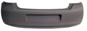 Paragolpes Trasero Imprimado (Agujero Para Escape Pequeño 5 Cm) para Volkswagen POLO 2009