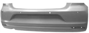 Paragolpes Trasero Imprimado (Con Agujero Para Escape Con Agujeros Para Sensores) para Volkswagen POLO 2014