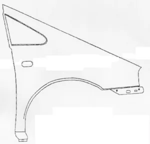 Aleta Delantera Izquierda para Volkswagen SHARAN 2000