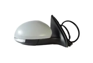 Retrovisor Izquierdo Electrico, Imprimado Asferico, Termico, Abatible Eletricamente, Con Intermitente Con Luz De Cortesia (9Pins) para Volkswagen TIGUAN 2007 y TIGUAN 2011