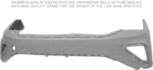 Paragolpes Delantero Superior Imprimado (Mod R-Line) para Volkswagen TIGUAN 2020