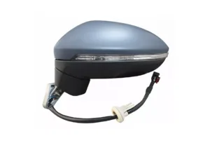 Retrovisor Izquierdo Electrico, Imprimado Asferico, Termico Con Intermitente 6 Pins para Volkswagen TOURAN 2015