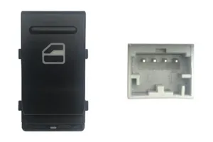 Boton Elevalunas Delantero Derecho (Negro) (4Pins) para Volkswagen TRANSPORTER T5 2003 y TRANSPORTER T5 2010