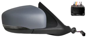 Retrovisor Derecho Electrico, Imprimado, Con Sonda, Con Intermitente,Convexo, (7Pin) para Dacia SPRING 2021