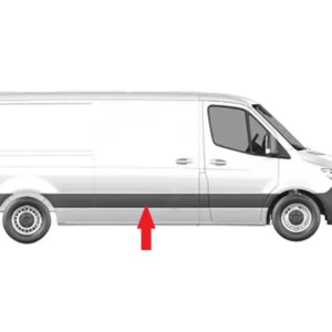 Moldura Derecha Panel Lateral Delantera (Chasis Corto) para Mercedes-Benz SPRINTER 2018