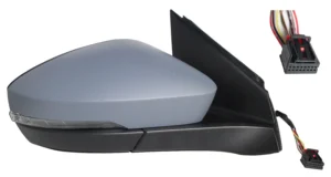 Retrovisor Derecho Electrico, Impromado, Termico, Con Intermitente, Convexo (8Pin) para Volkswagen T-CROSS 2018