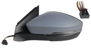 Retrovisor Izquierdo Electrico, Imprimado, Termico, Con Intermitente, Asferico (8Pin) para Volkswagen T-CROSS 2018