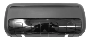 Moldura central paragolpes trasero (Negro brillo) (Mod Sport) para Fiat PANDA 4X4 2012