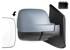 Retrovisor Derecho  Electrico, Termico, Con intermitente, Abatible Electricamente, Con sensor de temperatura, Imprimado, Asferico, Con sensor de Angulo Muerto  12PIN para Nissan PRIMASTAR 2021 y Renault TRAFIC III 2021